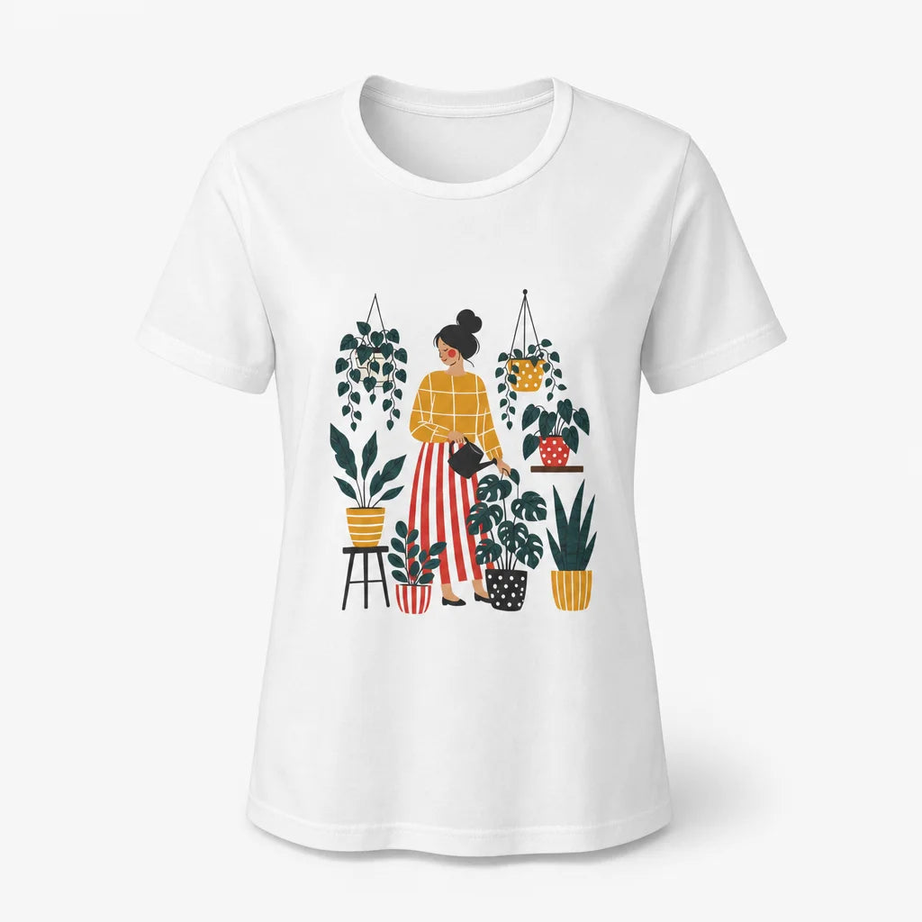 Plant Mom Boho T-Shirt — product demo image