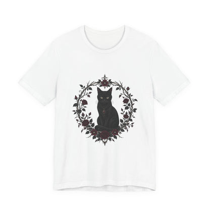 Black Cat Thorny Frame T-Shirt