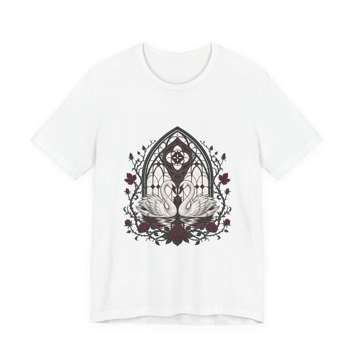 Swans Under Stained Glass T-Shirt