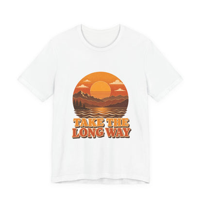 Take the Long Way Retro Sunset T-Shirt