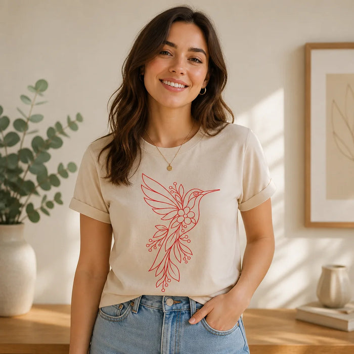 Hummingbird Floral T-Shirt