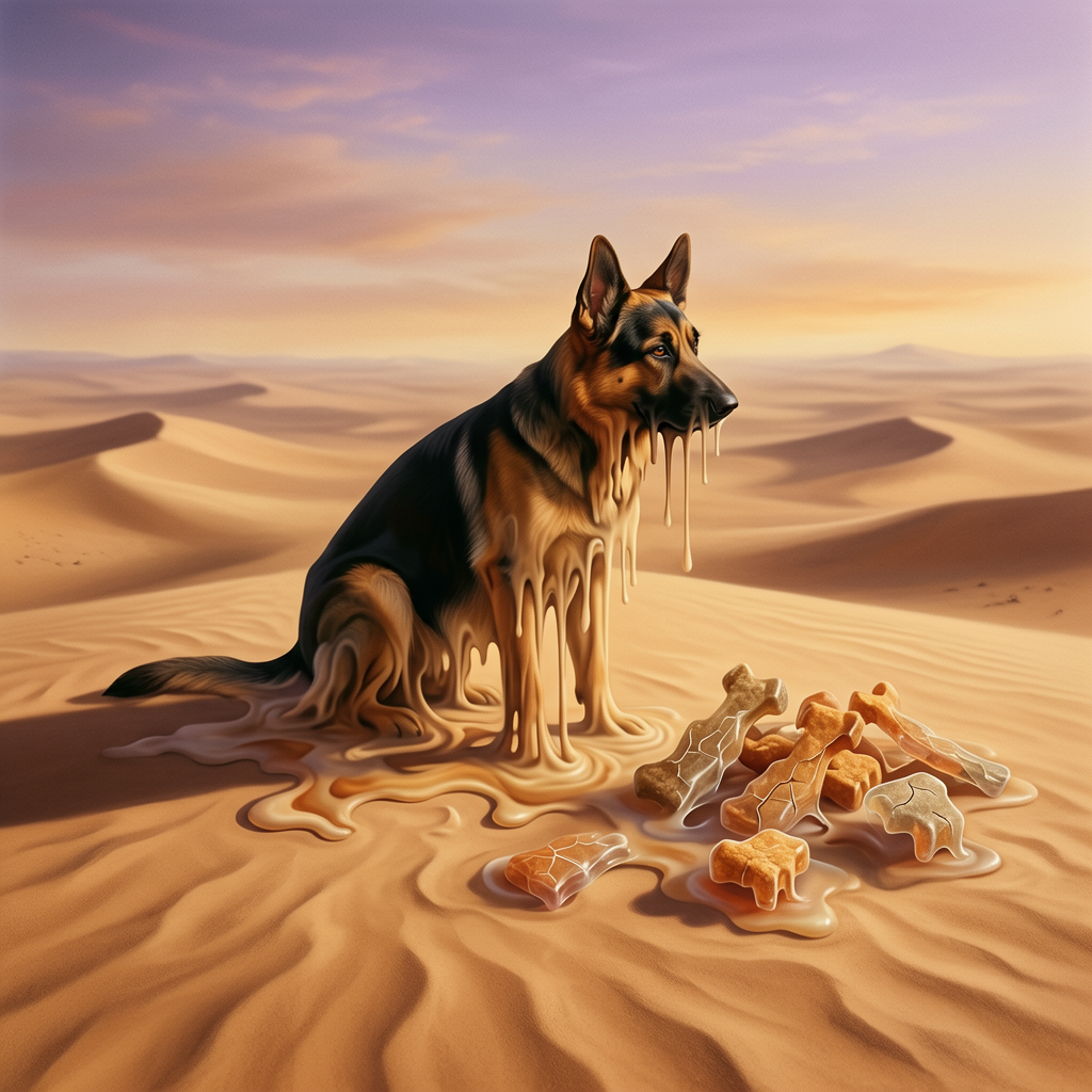 German Shepherd – The Persistence of Memory Dog Wall Art