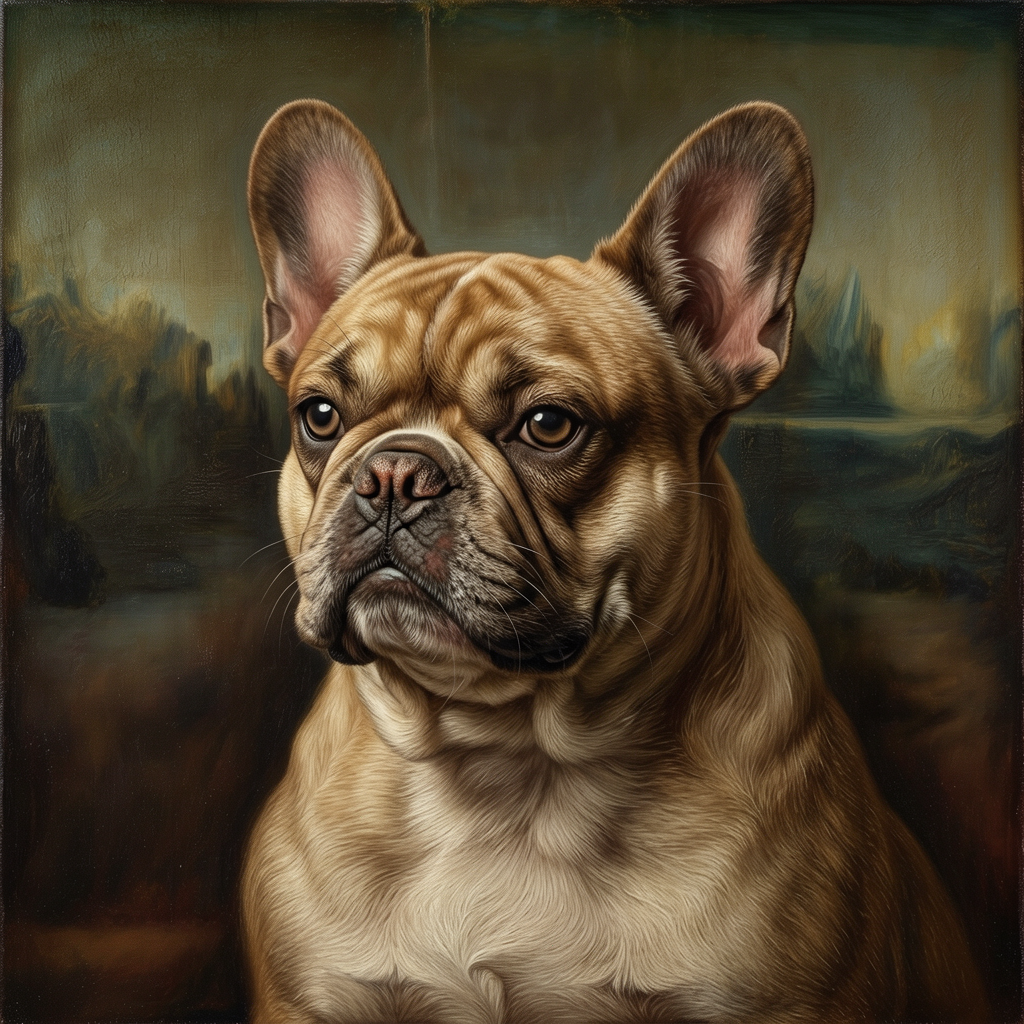 French Bulldog – Mona Lisa Dog Wall Art