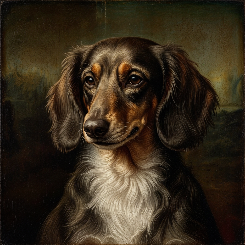 Dachshund – Mona Lisa Dog Wall Art