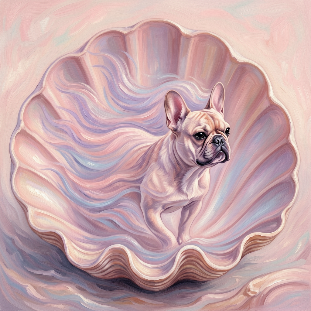 French Bulldog – The Birth of Venus Dog Wall Art