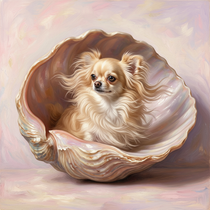 Chihuahua – The Birth of Venus Dog Wall Art