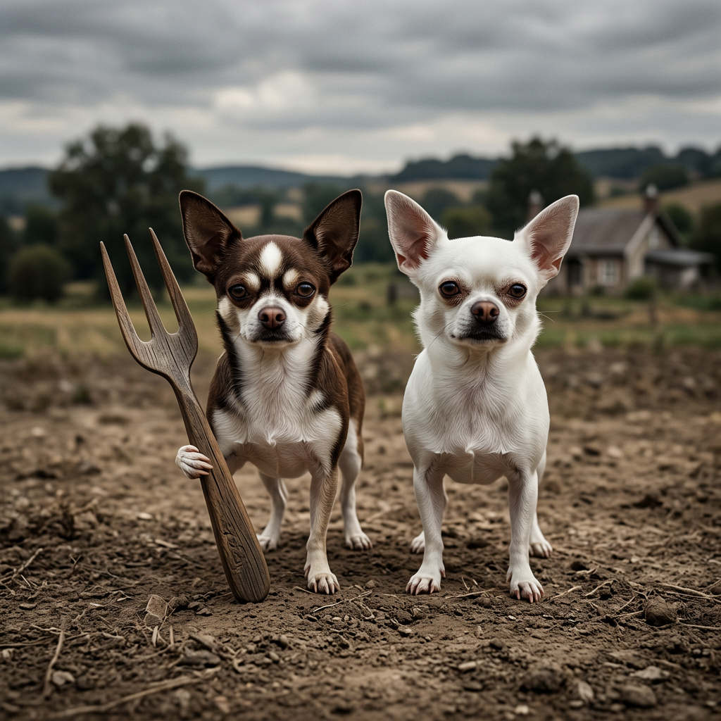 Chihuahua – American Gothic Dog Wall Art