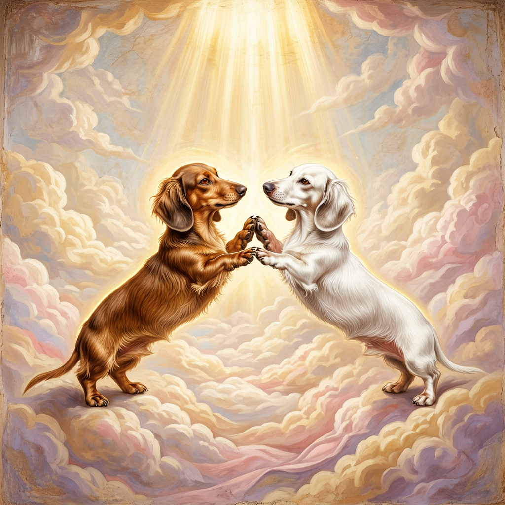 Dachshund – The Creation of Adam Dog Wall Art