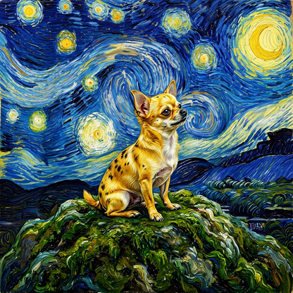 Chihuahua – The Starry Night Dog Wall Art