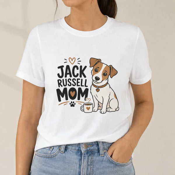 Jack Russell Mom T-Shirt — product demo image