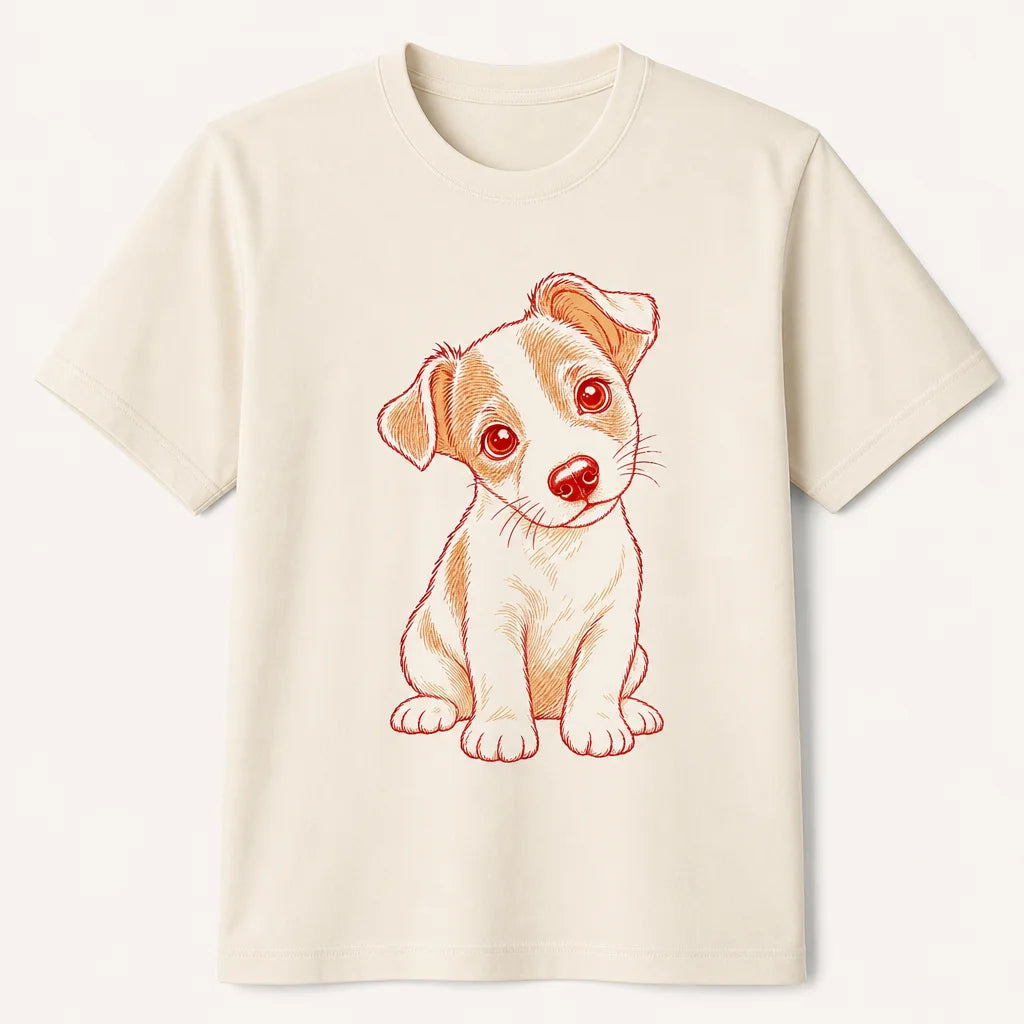 Jack Russell Puppy T-Shirt — product demo image