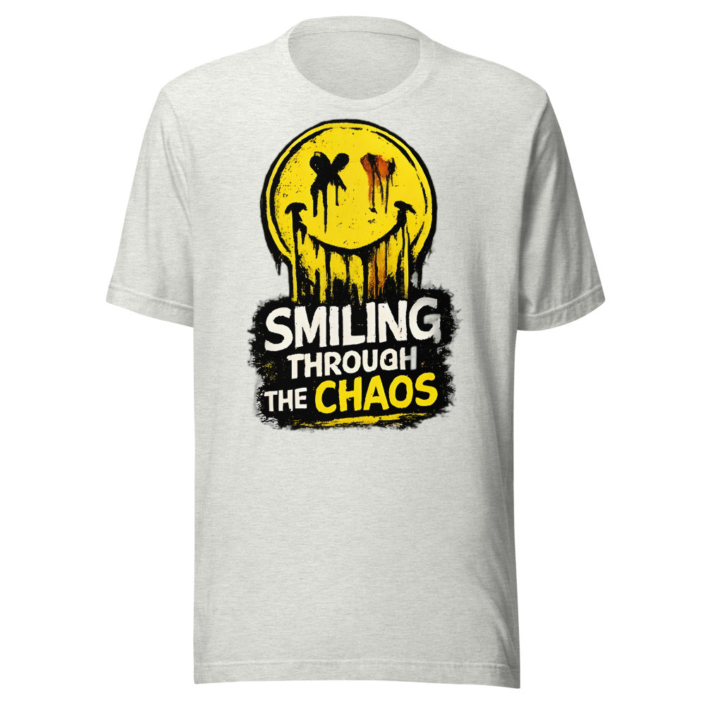 Smiling Through The Chaos T-Shirt - front