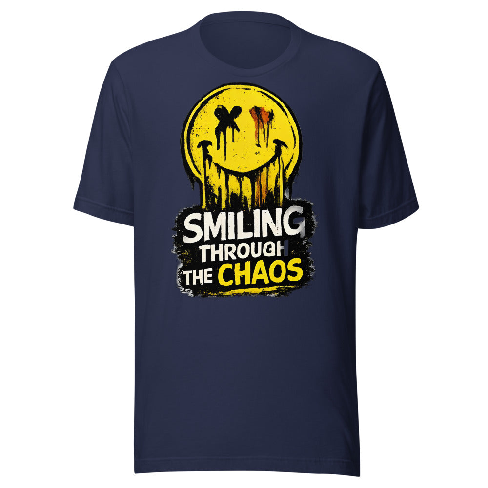Smiling Through The Chaos T-Shirt - front