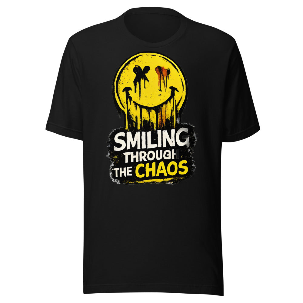 Smiling Through The Chaos T-Shirt - front