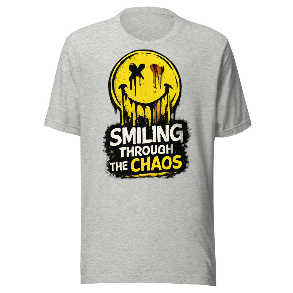 Smiling Through The Chaos T-Shirt - front