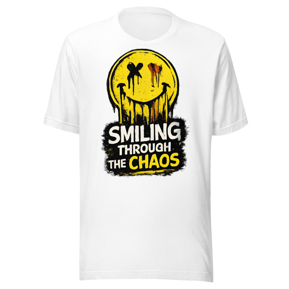 Smiling Through The Chaos T-Shirt - front