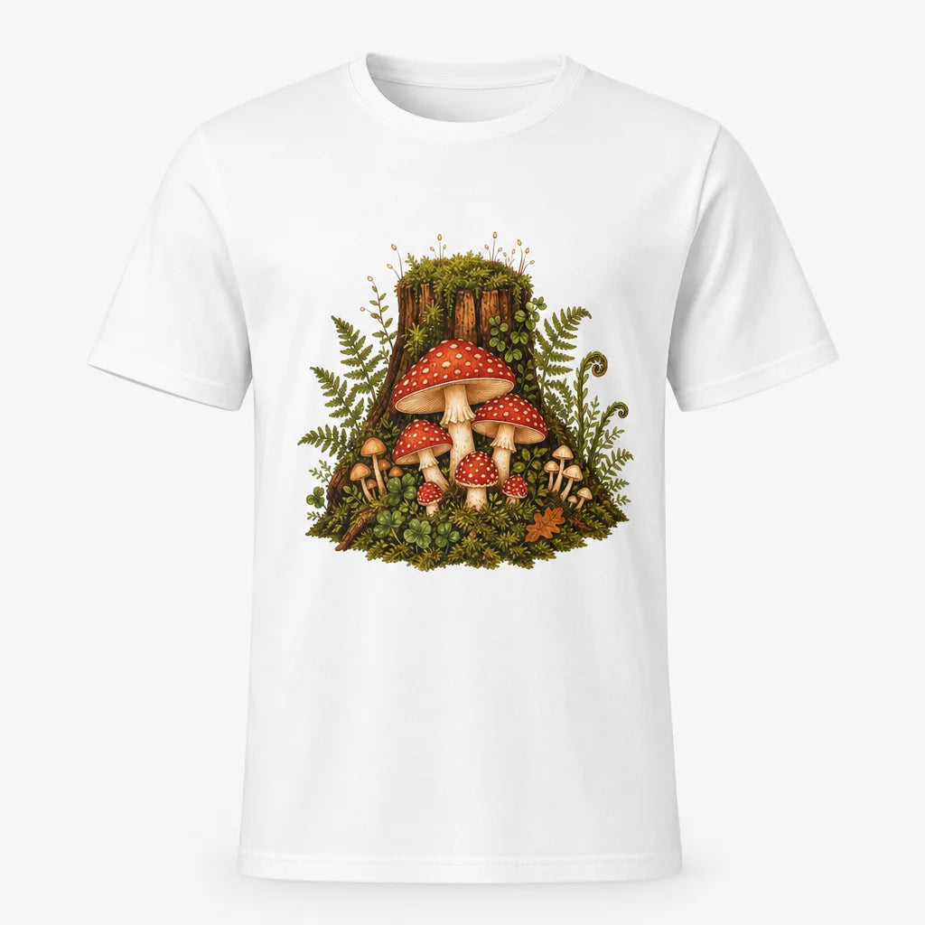 Mushroom Grove Graphic T-Shirt — product demo image