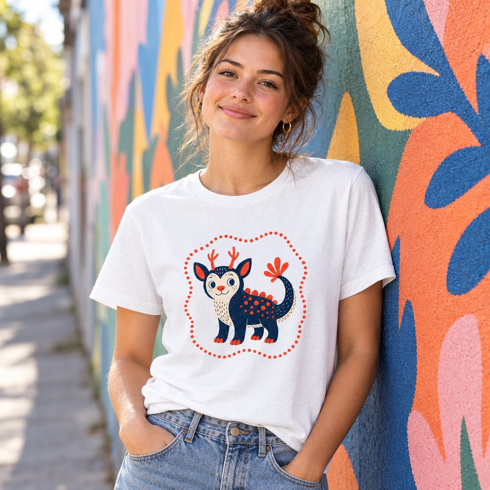 Odd Animal Polka Dot T-Shirt — worn day to day