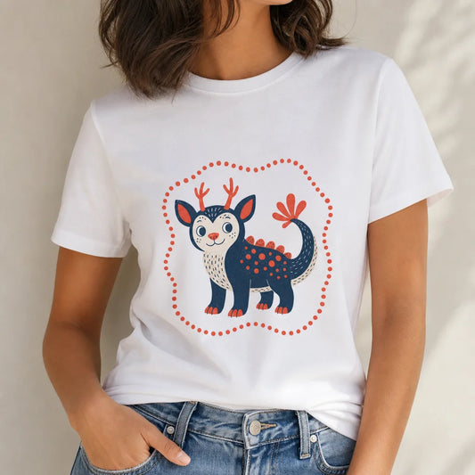 Odd Animal Polka Dot T-Shirt — product demo image