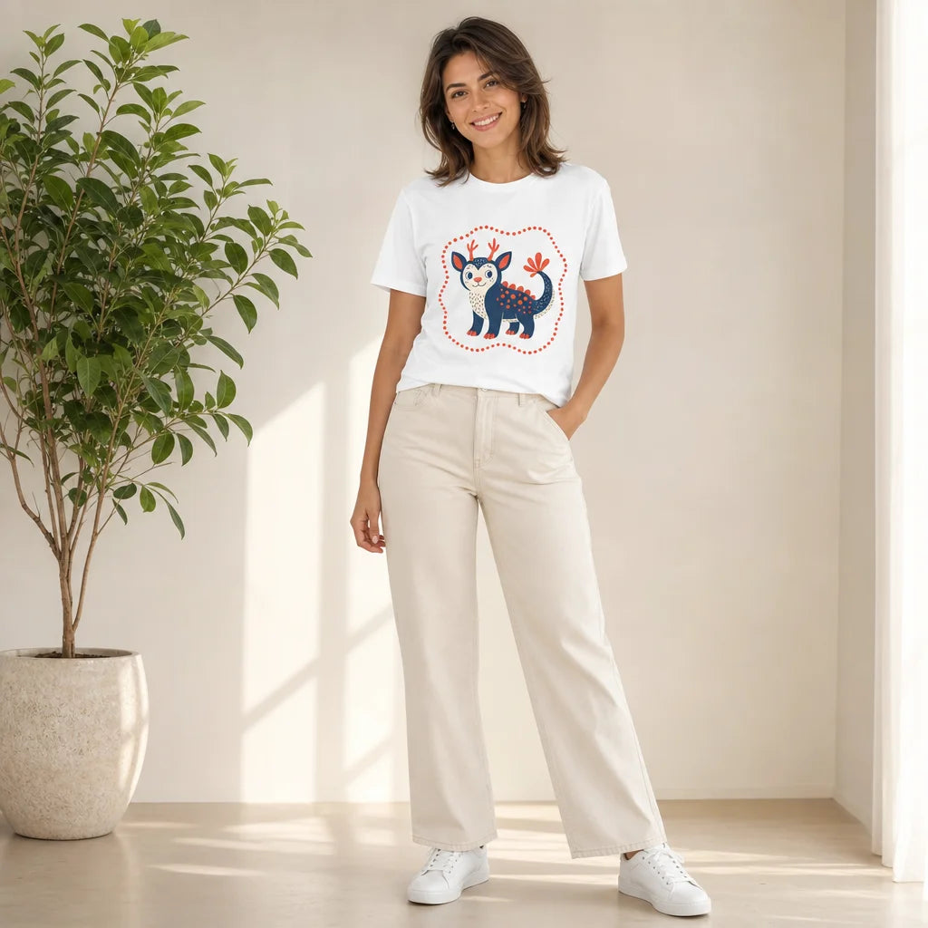 Odd Animal Polka Dot T-Shirt — product demo image