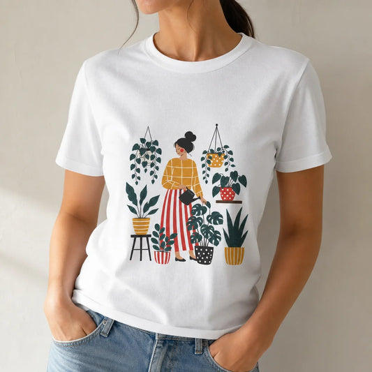 Plant Mom Boho T-Shirt — product demo image
