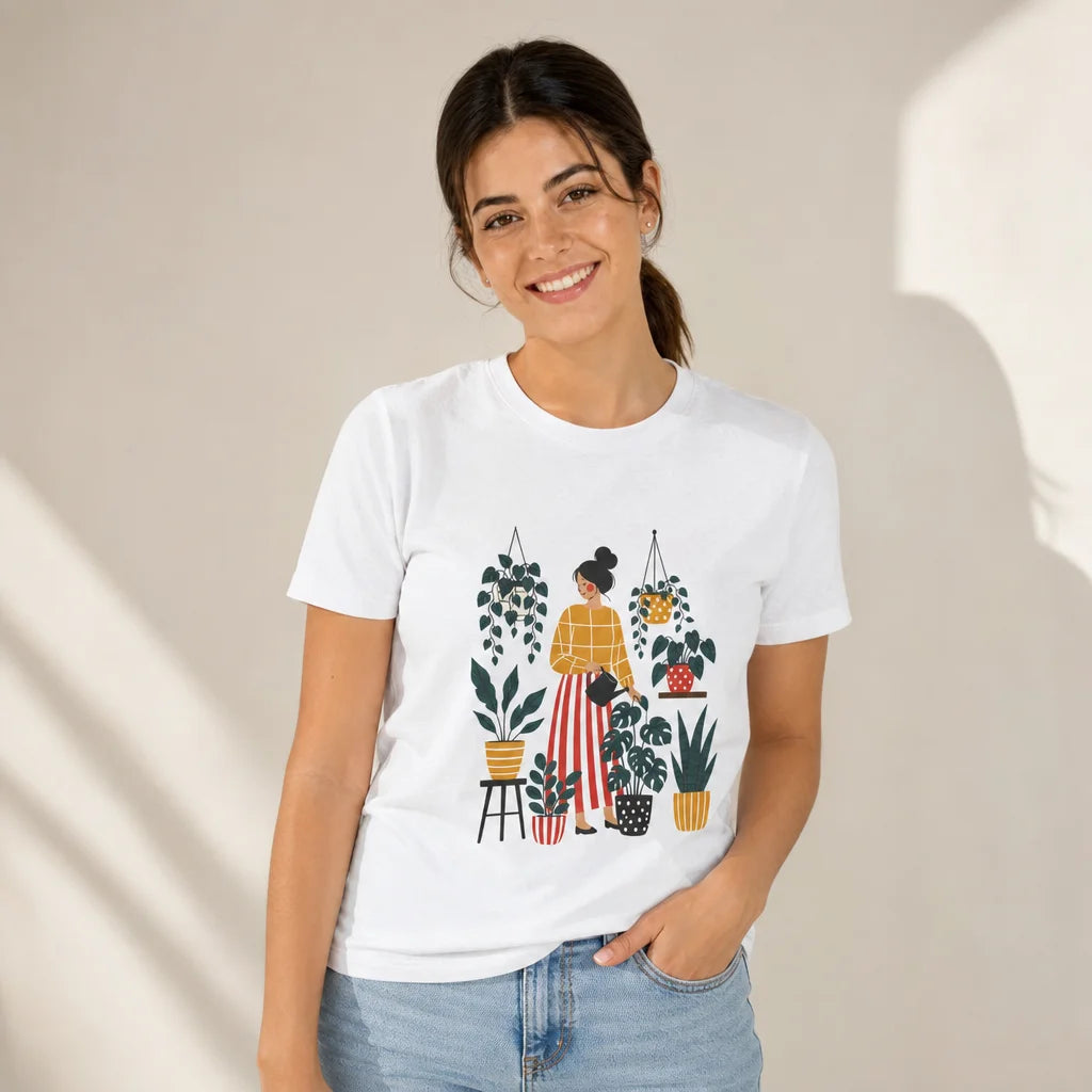 Plant Mom Boho T-Shirt — product demo image