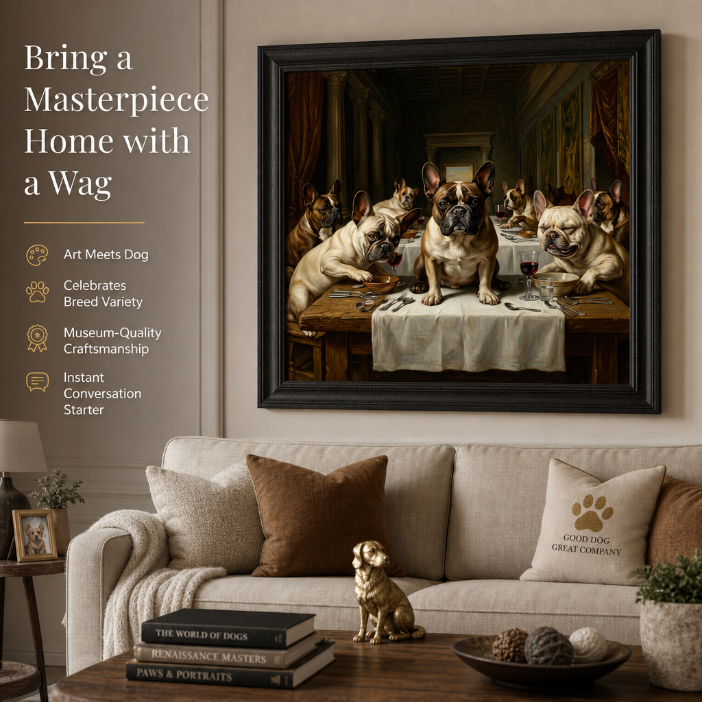 The Last Supper Dog Wall Art Bring a Masterpiece Home with a Wag