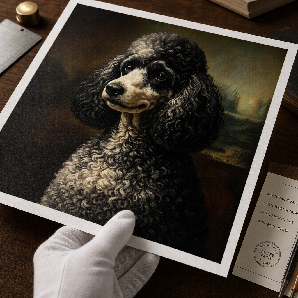 Mona Lisa Dog Wall Art Premium Quality