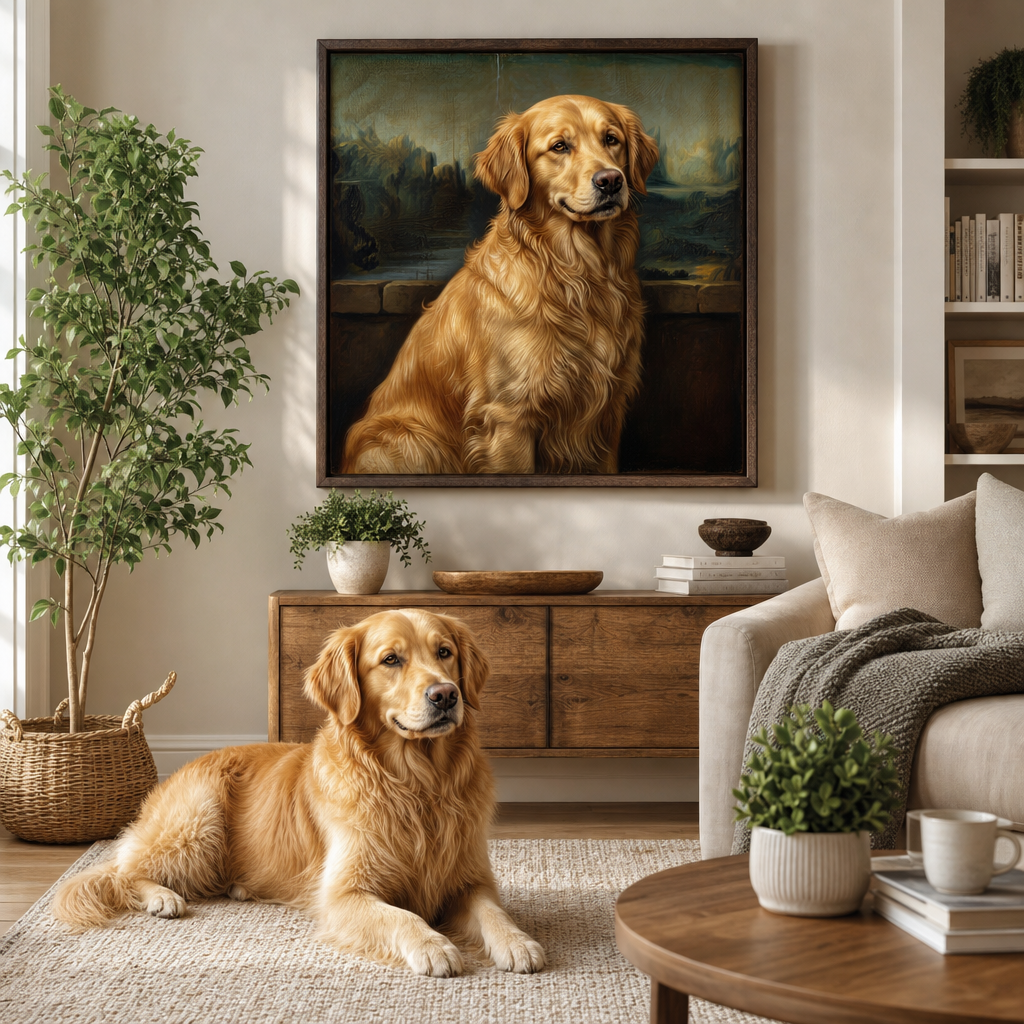 Mona Lisa Dog Wall Art People everywhere are Loving It