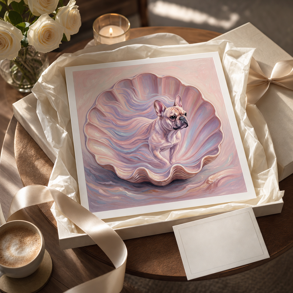 The Birth of Venus Dog Wall Art Gift Ready