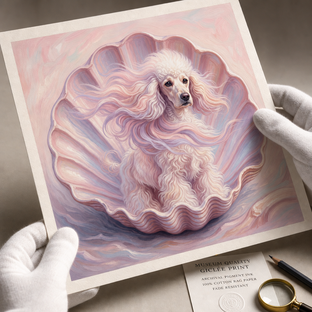 The Birth of Venus Dog Wall Art Museum Quality
