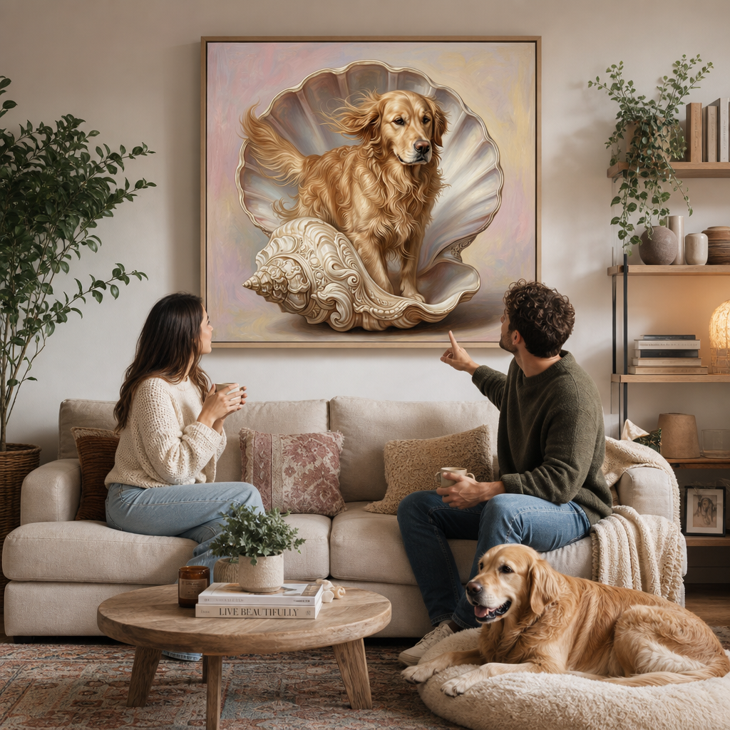 The Birth of Venus Dog Wall Art People everywhere are Loving It