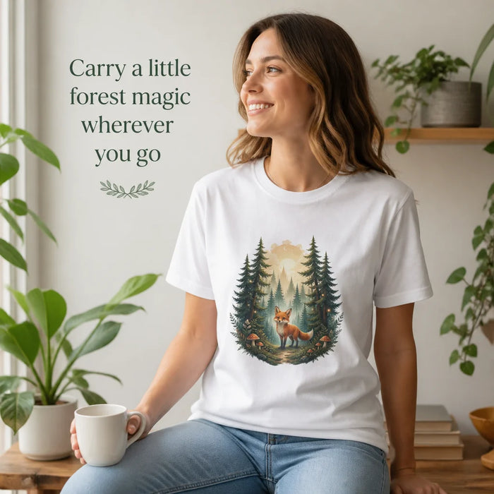 Enchanted Misty Forest T-Shirt Carry a little forest magic wherever you go