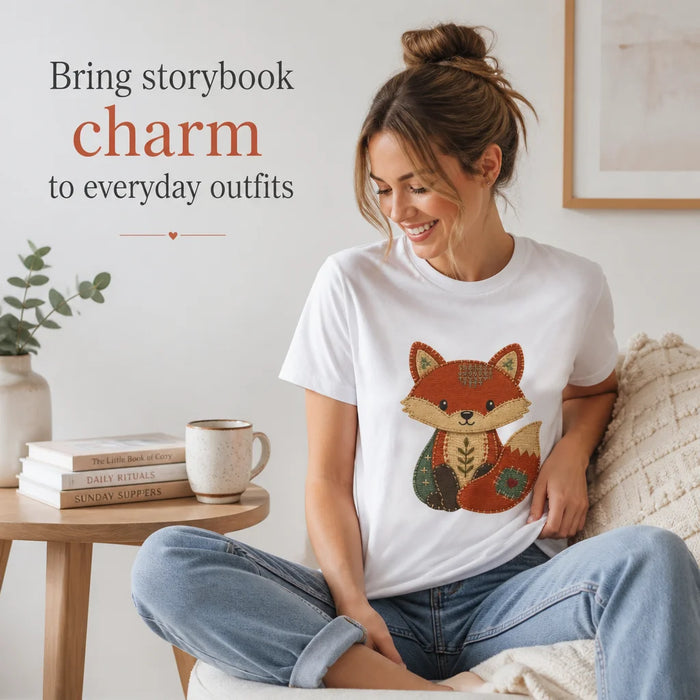 Storybook Stitched Animal T-Shirt Bring storybook charm to everyday outfits