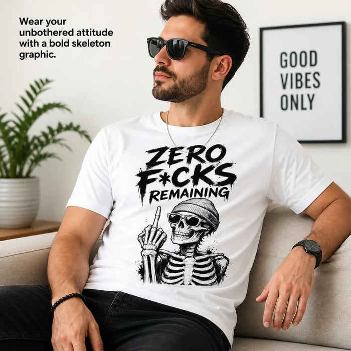 Next Level 3600 — Men's Fitted Wear your unbothered attitude with a bold skeleton graphic