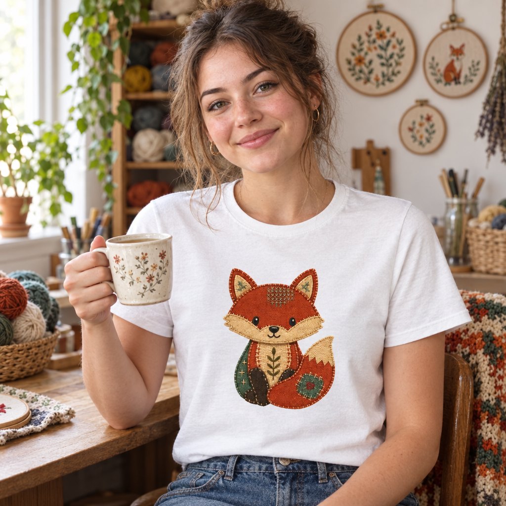 Storybook Stitched Animal T-Shirt — worn day to day