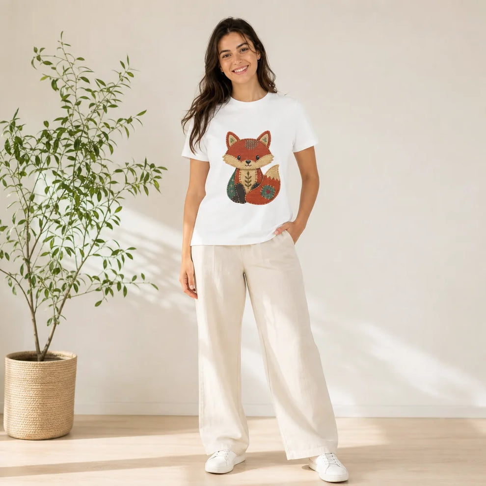 Storybook Stitched Animal T-Shirt — product demo image
