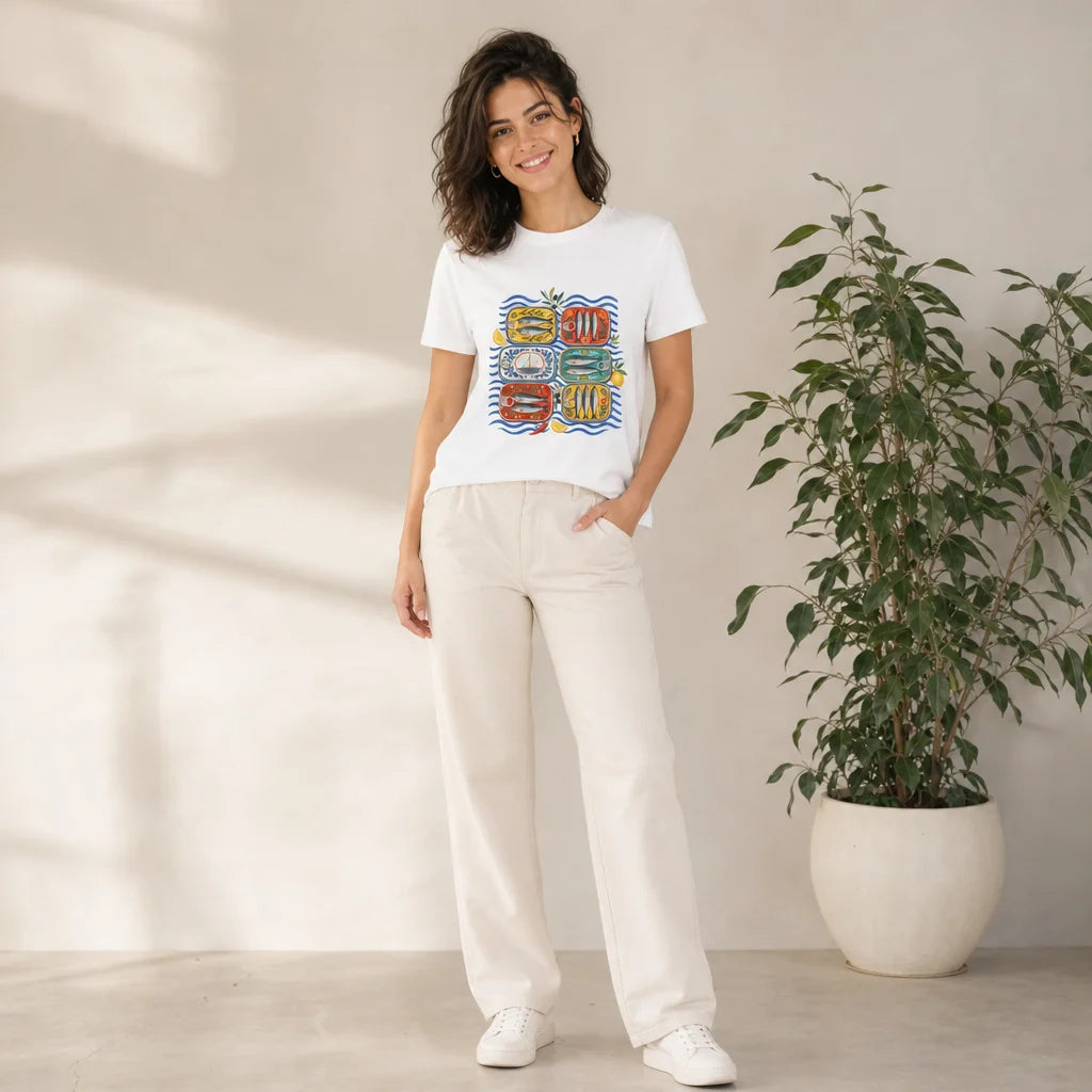 Tinned Fish Brasserie T-Shirt — product demo image