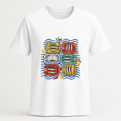 Tinned Fish Brasserie T-Shirt — product demo image