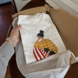 Unisex Jersey Short Sleeve Tee — unboxing (UGC style)
