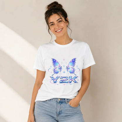 Y2K Butterfly T-Shirt — product demo image