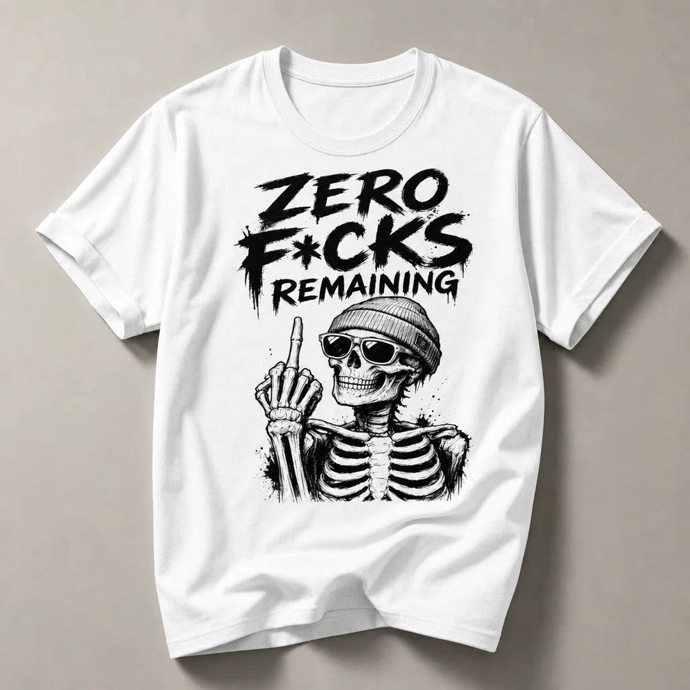 Zero F*cks Remaining Graphic Tee — product features demonstration