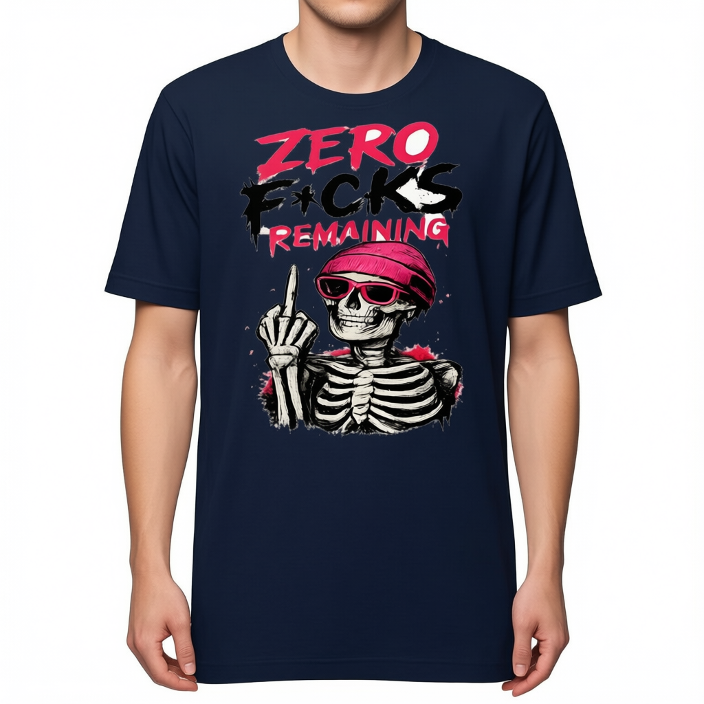 Zero F*cks Remaining T-Shirt — product features demonstration