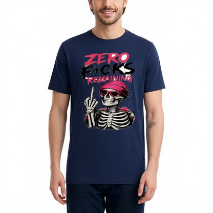 Zero F*cks Remaining T-Shirt — female model wearing